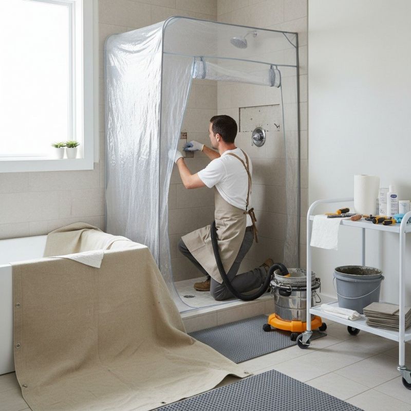 Shower Tile Deep Cleaning