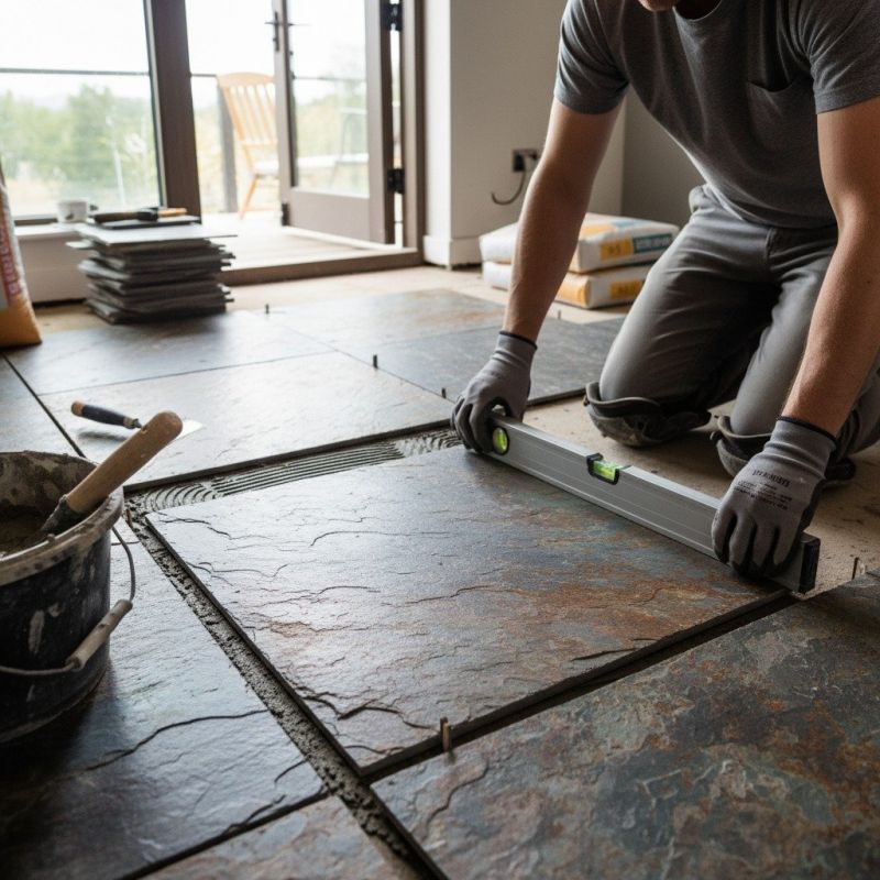 Stone Floor Installation in Olathe, KS