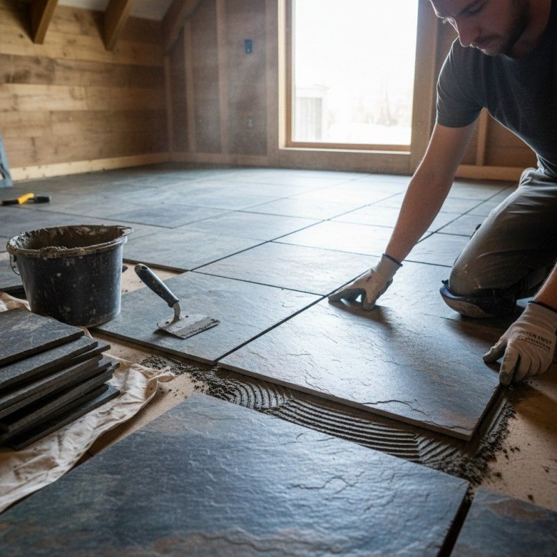 Stone Floor Installation in Kansas City, KS