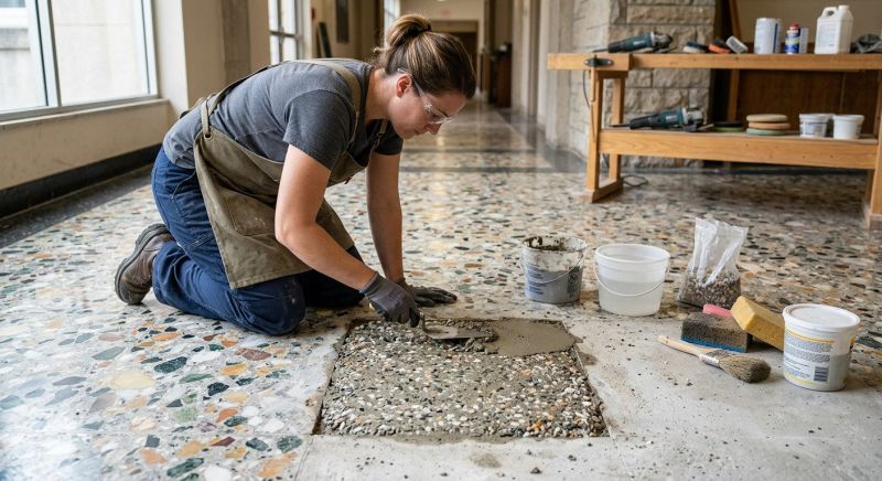 Terrazzo Tile Repair in Kansas City, KS