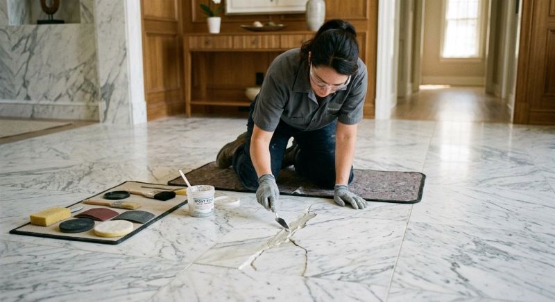 Terrazzo Tile Repair in Kansas City, KS